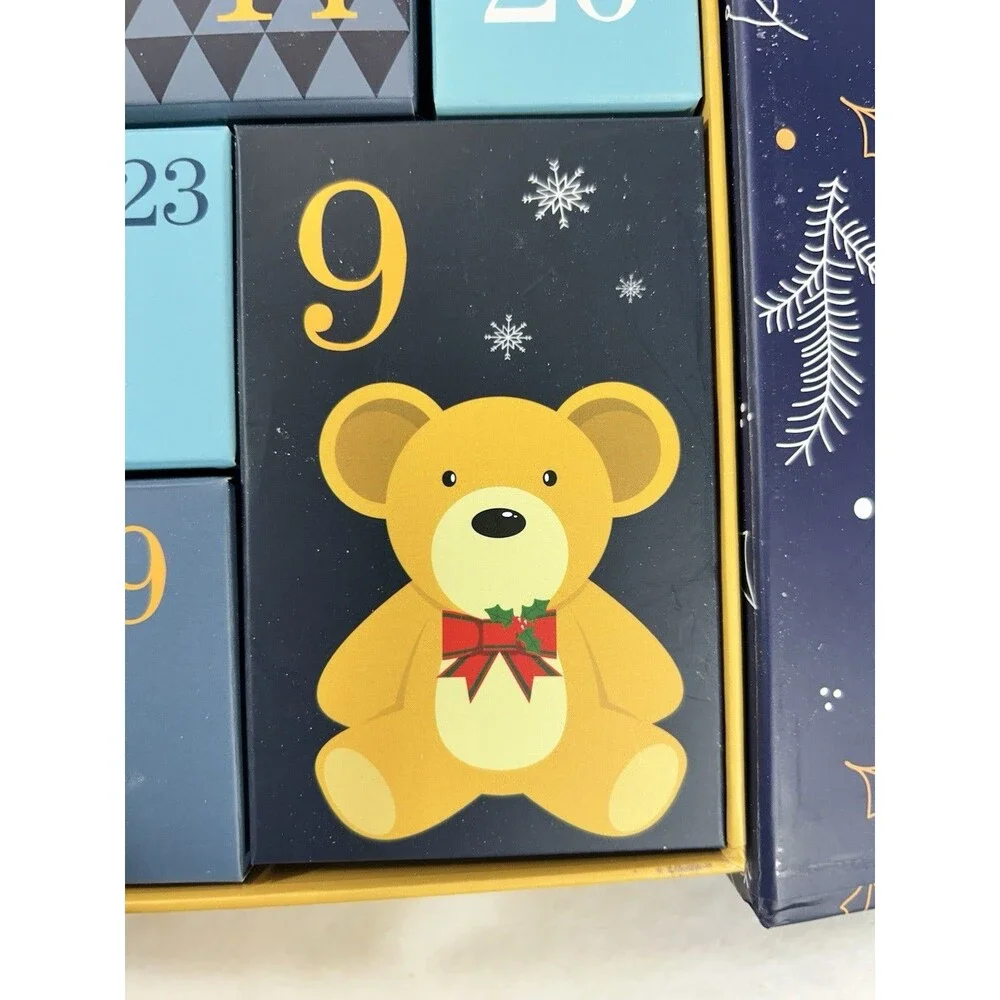 DIY Empty Box Christmas Advent Calendar 24 Day Countdown Reusable